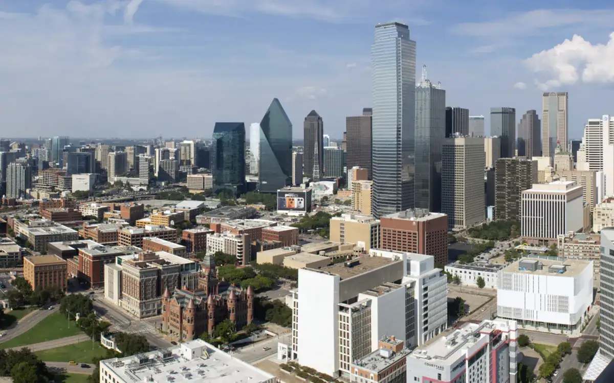 A view of Dallas