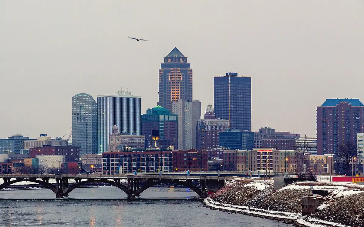 A view of Des Moines